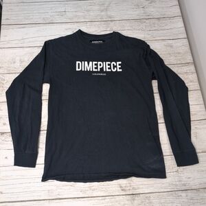 Dimepiece Black Long Sleeve T Shirt Size One Size